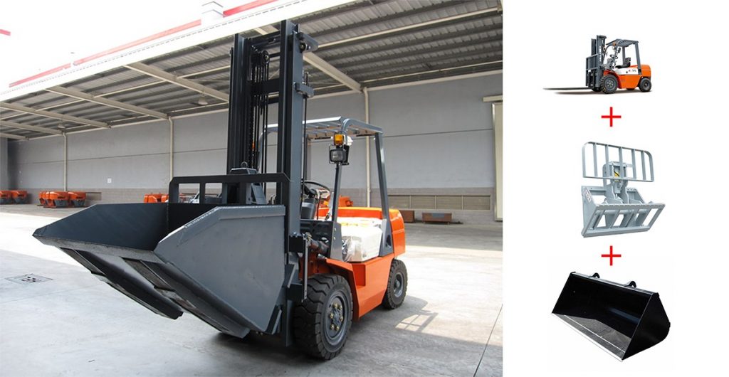 Cấu tạo xe nâng xúc lật Heli Trung Quốc