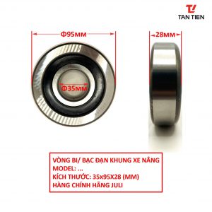 Bạc đạn khung xe nâng 35x95x28