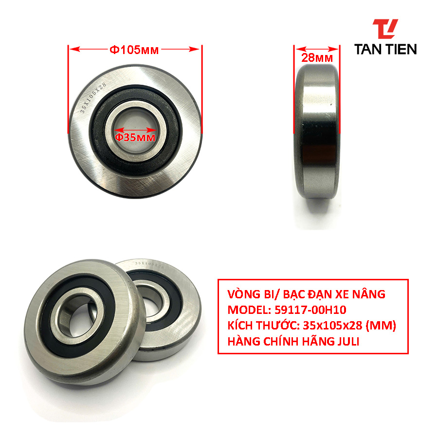 Bạc đạn xe nâng 35x105x28 Bạc đạn xe nâng 35x105x28
