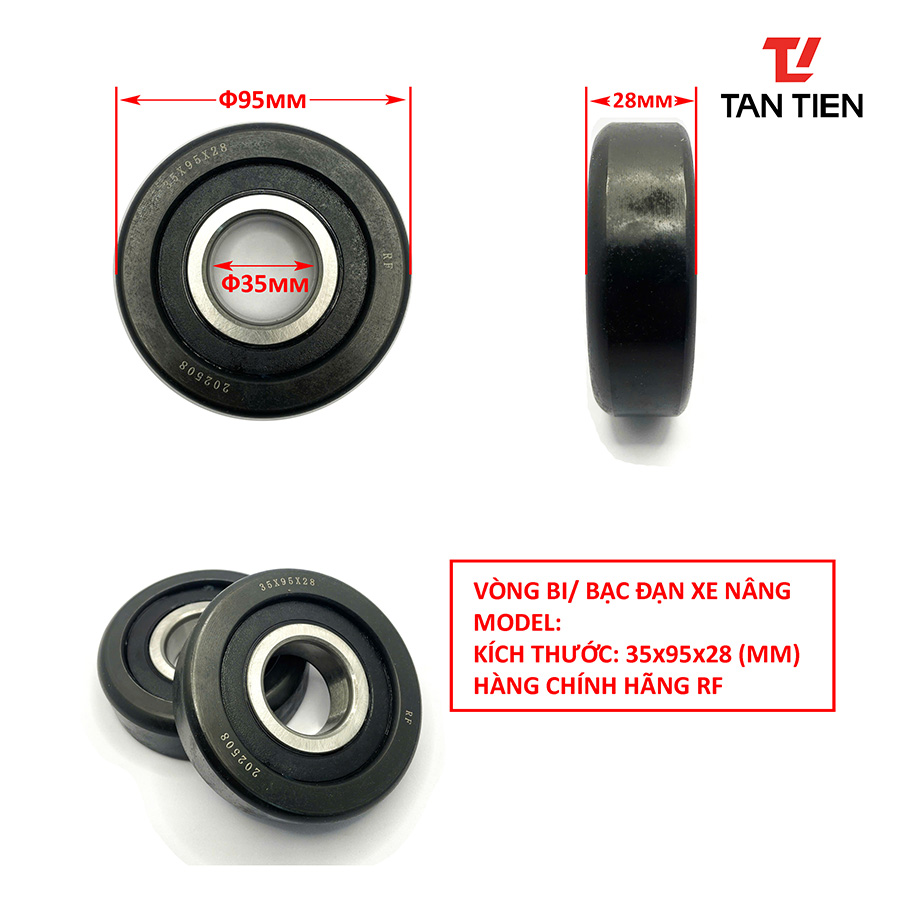 Bạc đạn xe nâng 35x95x28 RF Bạc đạn xe nâng 35x95x28 RF