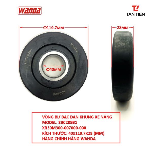 Bạc đạn xe nâng 40x120x28