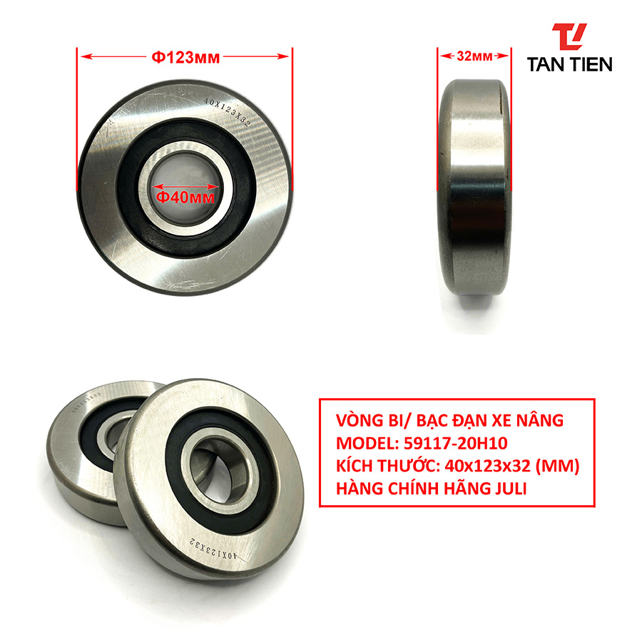 Bạc đạn xe nâng 40x123x32 Bạc đạn xe nâng 40x123x32