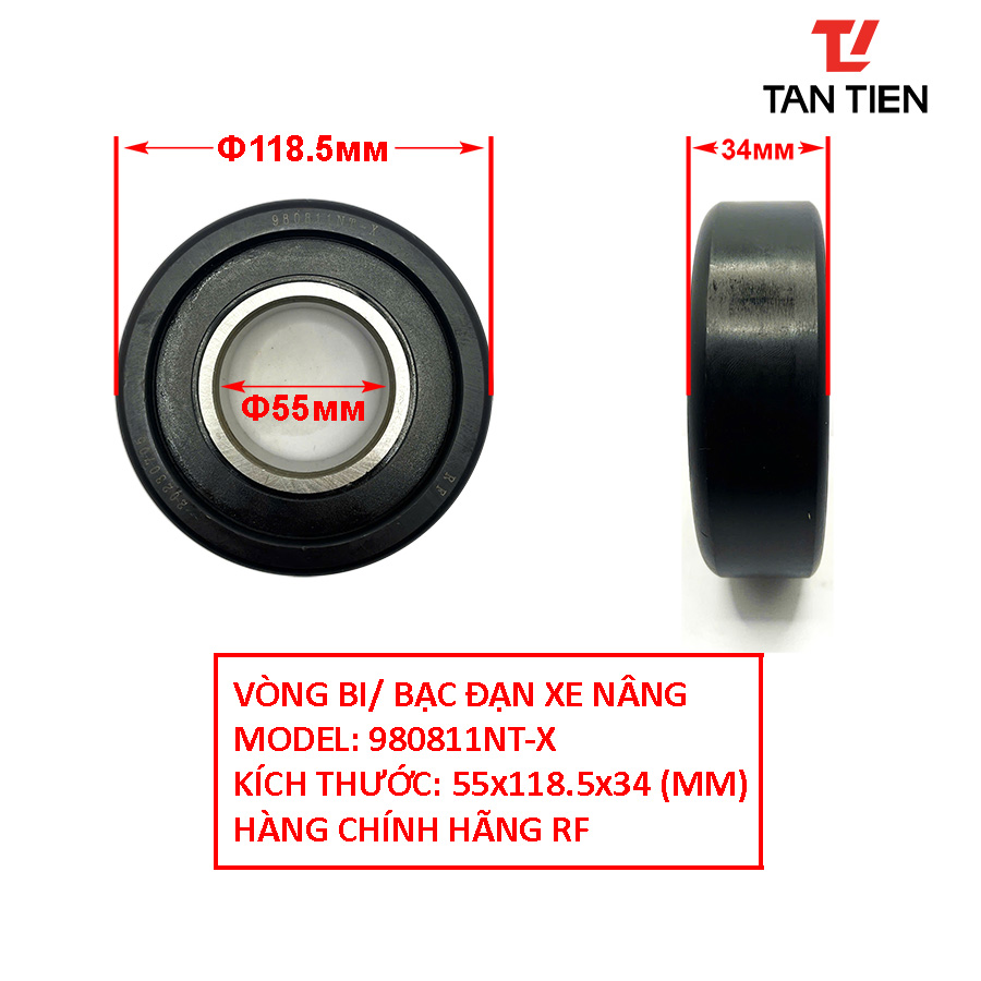 Bạc đạn xe nâng 55x118x34 Bạc đạn xe nâng 55x118x34