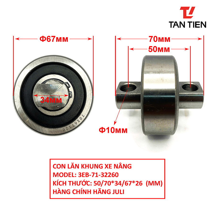 Con lăn khung xe nâng Komatsu Con lăn khung xe nâng Komatsu