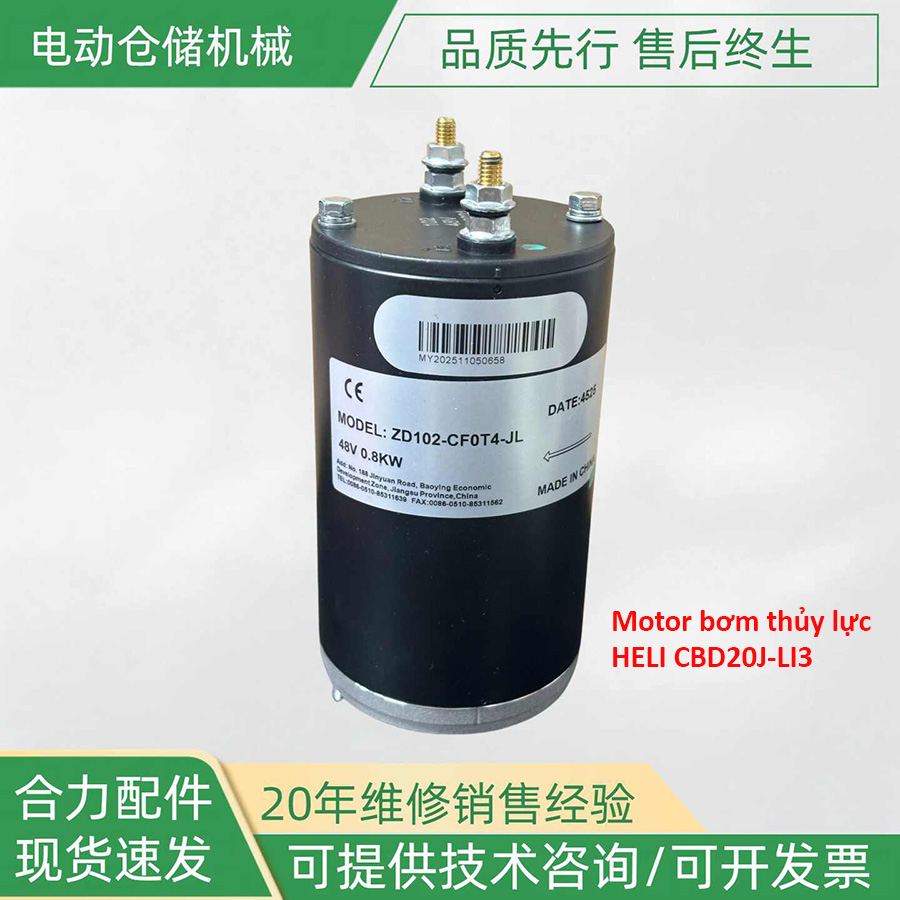 Motor bơm thủy lực xe nâng HELI CBD20J-LI3 Motor bơm thủy lực xe nâng HELI CBD20J-LI3
