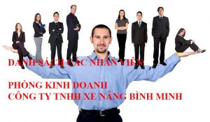 Nhân viên xe nâng Bình Minh, kinh doanh xe nâng HELI