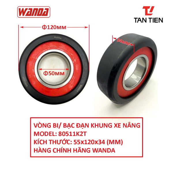 Vòng bi xe nâng 55x120x34 (mm)
