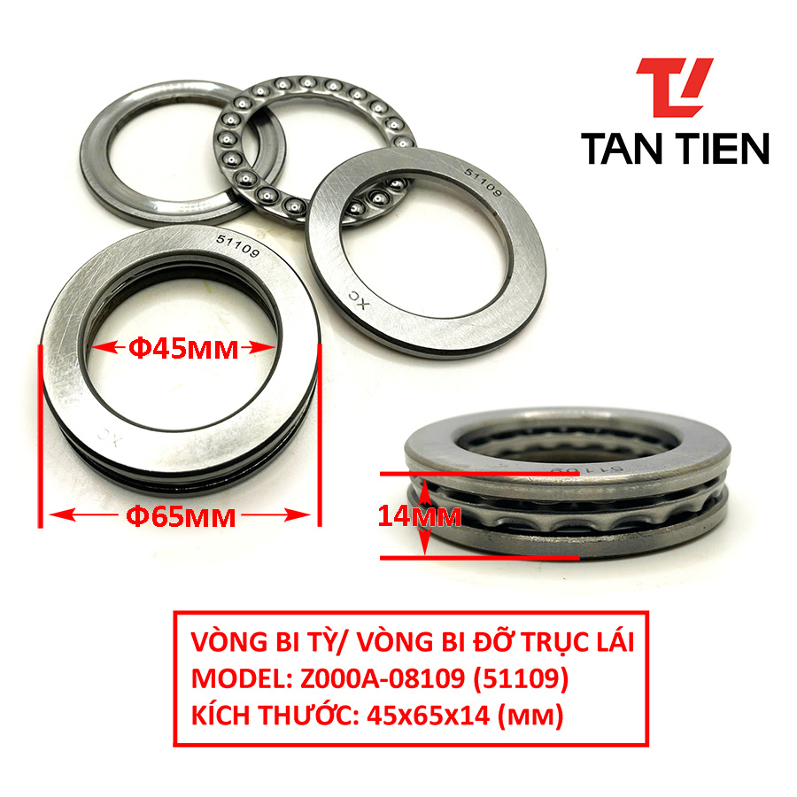 Vòng bi tỳ 51109 Vòng bi tỳ 51109