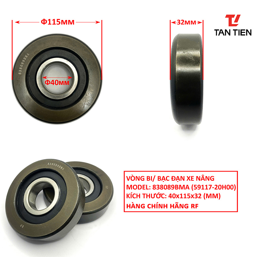 Vòng bi xe nâng 40x115x32 Vòng bi xe nâng 40x115x32