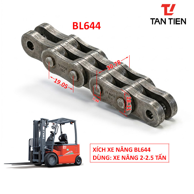 Xích tải xe nâng 2 tấn Xích tải xe nâng 2 tấn